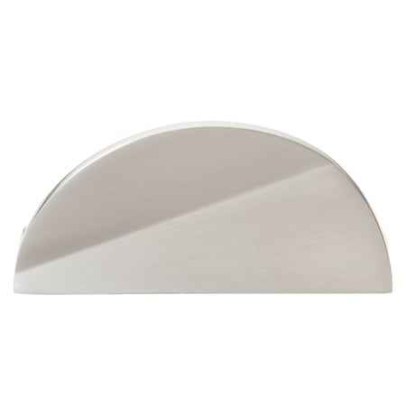 Gliderite Hardware 1-1/2 in. Center to Center Semi Circle Knob Satin Nickel, 10PK 4844-SN-10